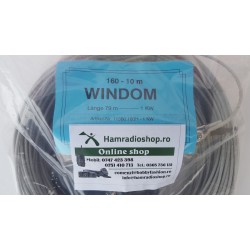 Windom, Antenă, 160 la 10 m, 79 m, Lungime, 1 KW