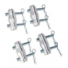 Placă, de bază, Aluminiu, F31, 4 puncte, Rotundă