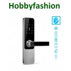 ROMA SILVER Incuietoare smart cu amprentă, Bluetooth, WiFi, cod PIN, card RFID, cheie
