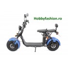 Scuter, eFlux, Chopper Two, 1500 W, 60 V, 20 A, 2 locuri, Albastru Mat