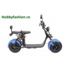 Scuter, eFlux, Chopper Two, 1500 W, 60 V, 20 A, 2 locuri, Albastru Mat