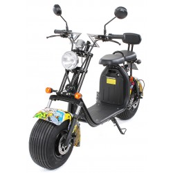 Scuter, eFlux, Chopper Two, 1500 W, 60 V, 20 A, 2 locuri, Galben cu Model