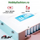 Trotinetă Electrică, eFlux, Lite Three, Roți 5.5 , Motor 250 W, Alb