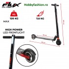 Trotinetă Electrică, eFlux,  Lite Three, Roți 5.5 , Motor 250 W, Negru