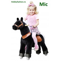 Căluț, pluș, cu roți, și sunet, Black Beauty, Mic, 3 - 5 Ani
