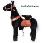 Căluț, pluș, cu roți, și sunet, Black Beauty, Medium, 4 - 8 Ani