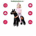 Căluț, pluș, cu roți, și sunet, Black Beauty, Medium, 4 - 8 Ani
